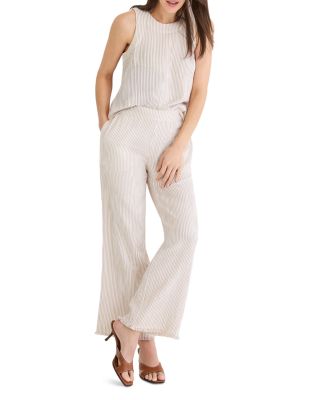 Pinstripe Gauze Pants