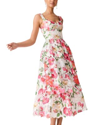 Roselle Frill Midi Dress