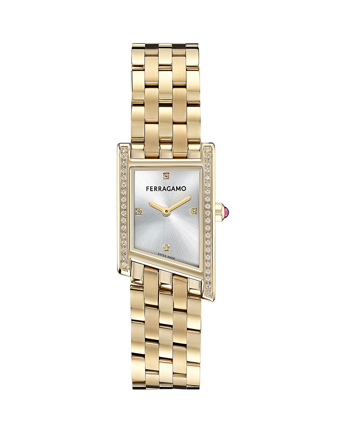 Ferragamo Asymetrique Diamond Watch, 22mm x 36mm