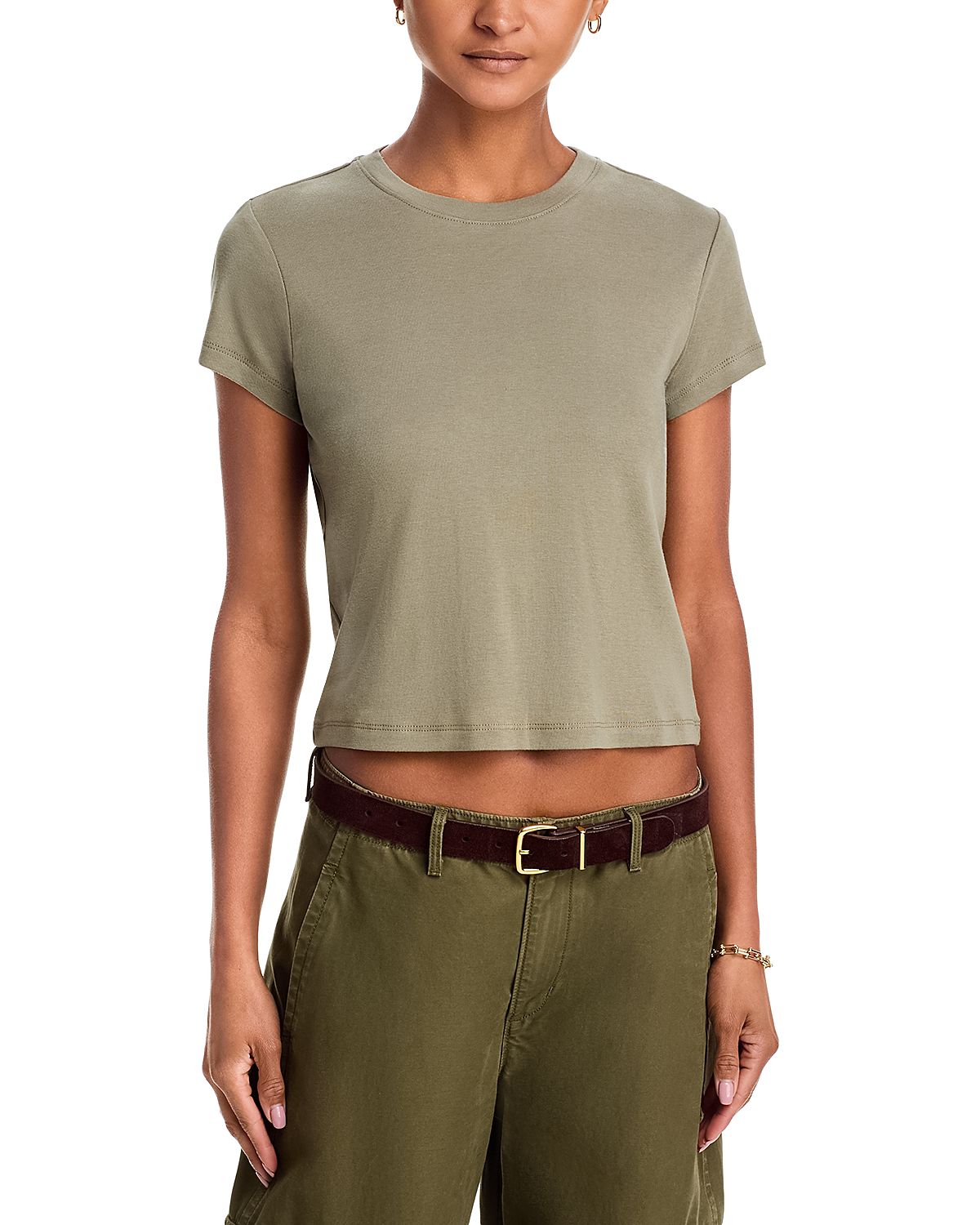 Ag Sadie Crew Cropped Tee