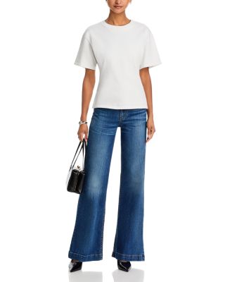 Juniper High Rise Wide Leg Jeans in Auburn