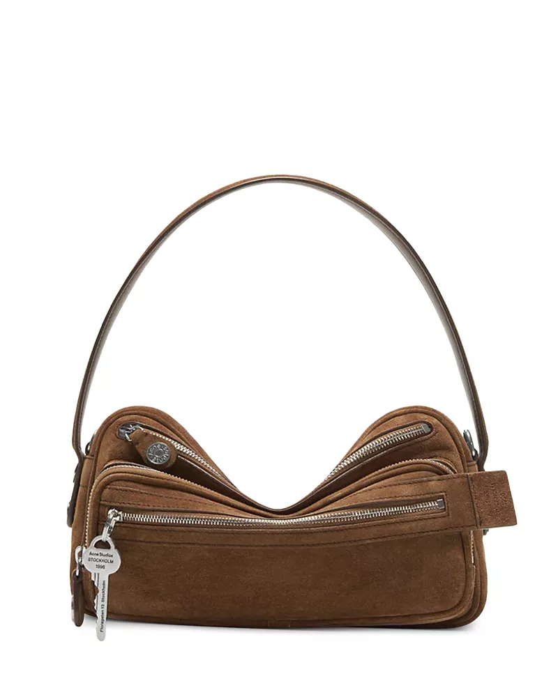 Acne Studios Camero Party Suede Shoulder Bag