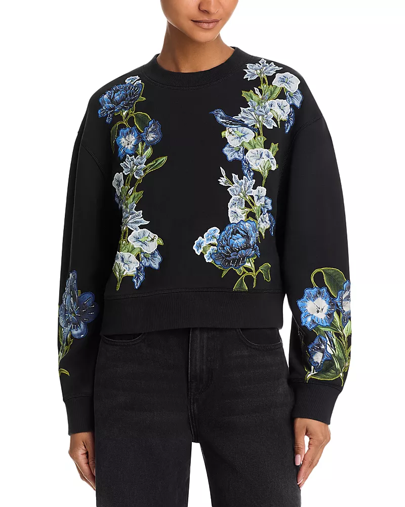 Alice and Olivia Russell Embellished Sweatshirt