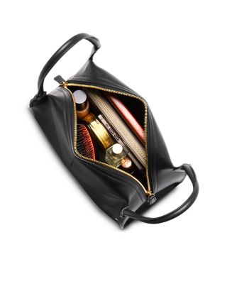 Victoria Pli&eacute; Medium Leather Top Handle Bag