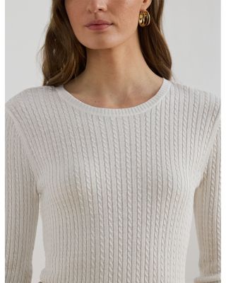 Mini Cable Crewneck Sweater