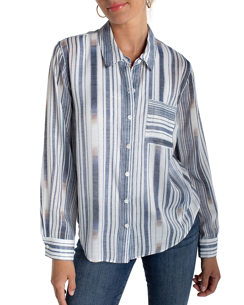 Liverpool Los Angeles Long Sleeve Button Front Woven Shirt