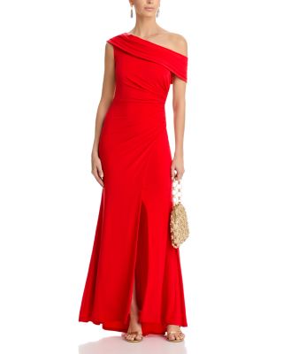 Asymmetric One Shoulder Ball Gown
