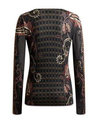 Silk Cashmere V Neck Long Sleeve Sweater