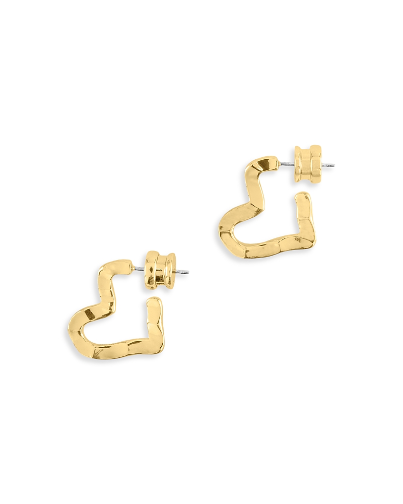 Anabel Aram Heart Hoop Earrings