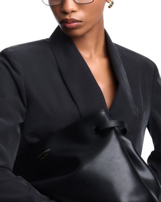 Double Breasted Shawl Lapel Blazer