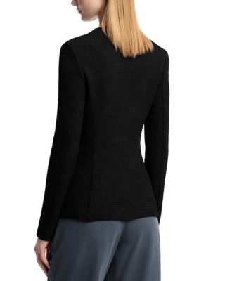 Ribbed Jersey Blazer
