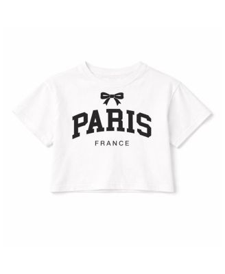 Unisex Paris Bow Tee - Big Kid