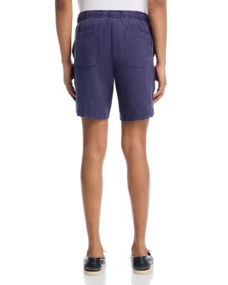 Solid Linen Elastic Waist Shorts - Exclusive