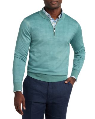 Skipper Merino Wool Blend Quarter Zip Sweater