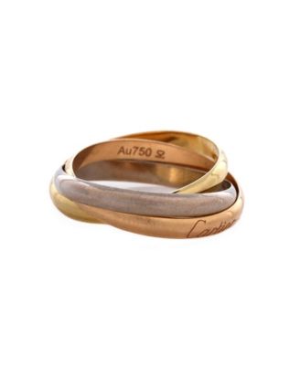 Small Trinity Ring 18K Tricolor Gold