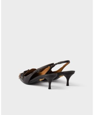  Women's Leather Slingback Pumps