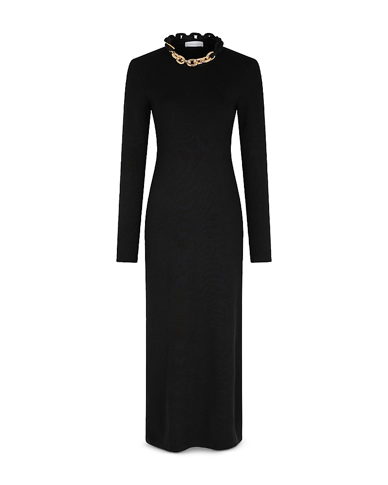 Rabanne Chain Long Sleeve Maxi Dress