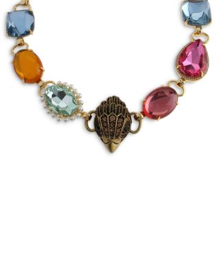 Candy Gemstone Signature Eagle Collar Necklace, 17-19"