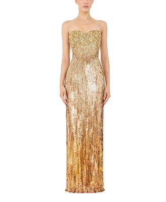 Cesonia Embellished Strapless Maxi Dress