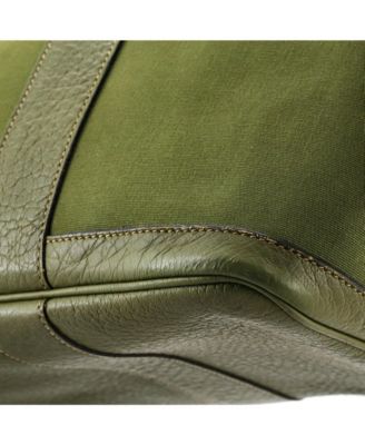 36 Garden Party Tote Toile and Leather