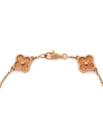Sweet Alhambra 6 Motifs Bracelet 18K Rose Gold