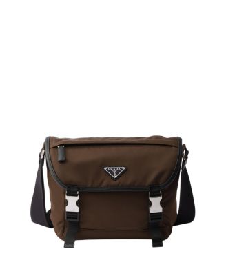 Re-Nylon and Saffiano Leather Shoulder Bag