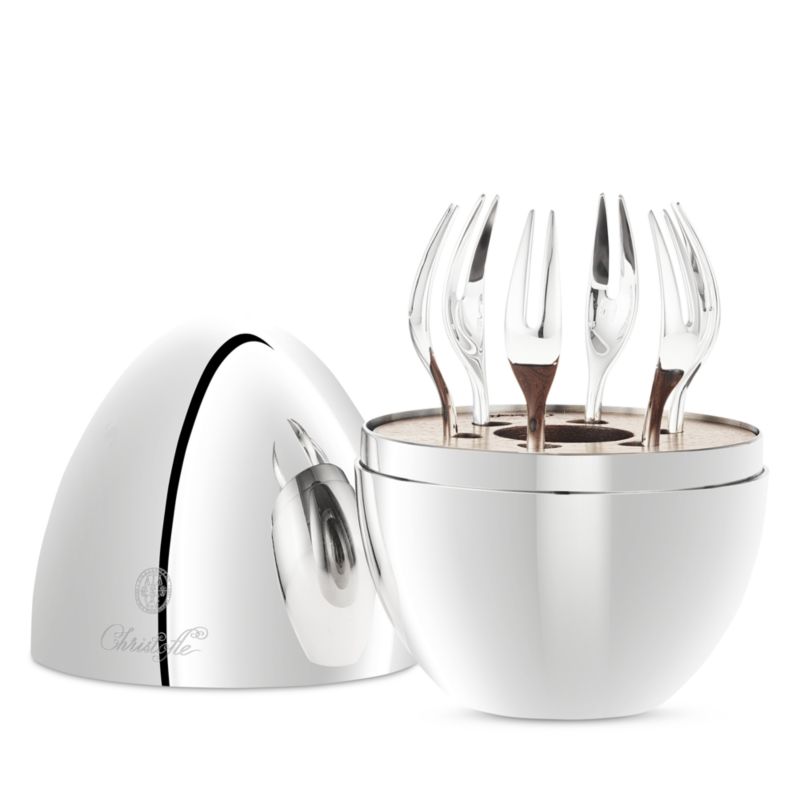 Christofle Silver-Plated 6-Piece Cocktail Fork Set