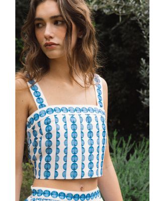 Structured Taffeta Top