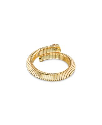 18K Yellow Gold Trisola Diamond Bangle Bracelet