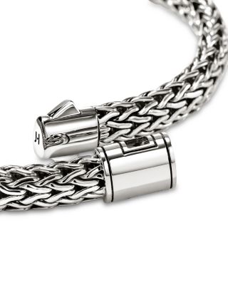 Sterling Silver Icon Woven Link Bracelet, 6.5mm