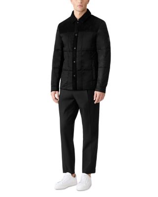 Henrik Mixed-Media Suede Shirt