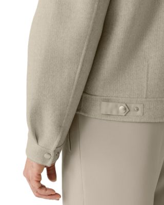 Hayes-HB Double-Face Wool Workwear Jacket in Herringbone