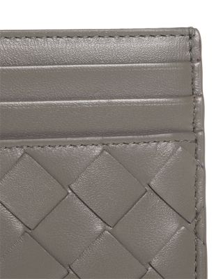 Intrecciato Leather Card Case