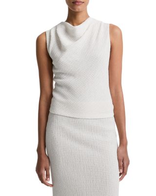 Shadow Grid Cowlneck Top