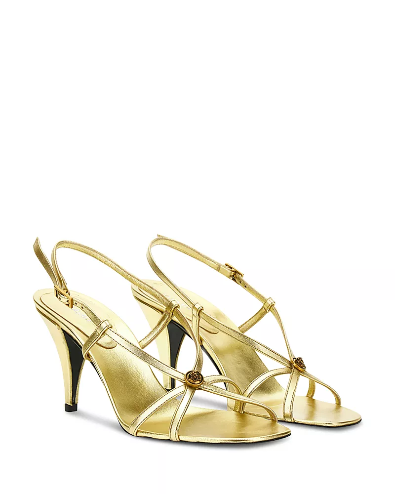 Versace Women's Laminated Leather Sandals