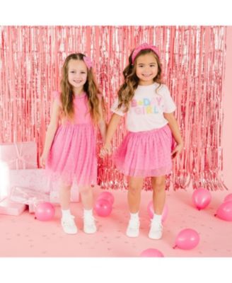 Girls' Birthday Girl Rhinestone Patch Short Sleeve T-Shirt - Big Kid