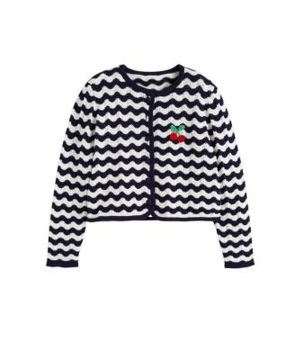  Women's Cotton Cherry Crochet Cardigan