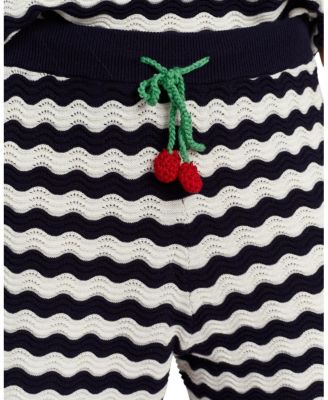 Women's Cotton Cherry Crochet Shorts