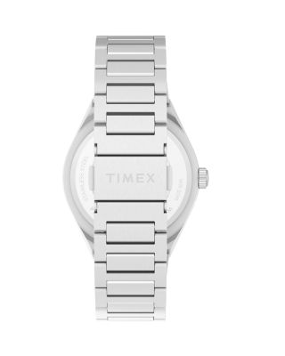 Q Timex&reg; Continental Day & Date Stainless Steel Bracelet Watch, 39mm