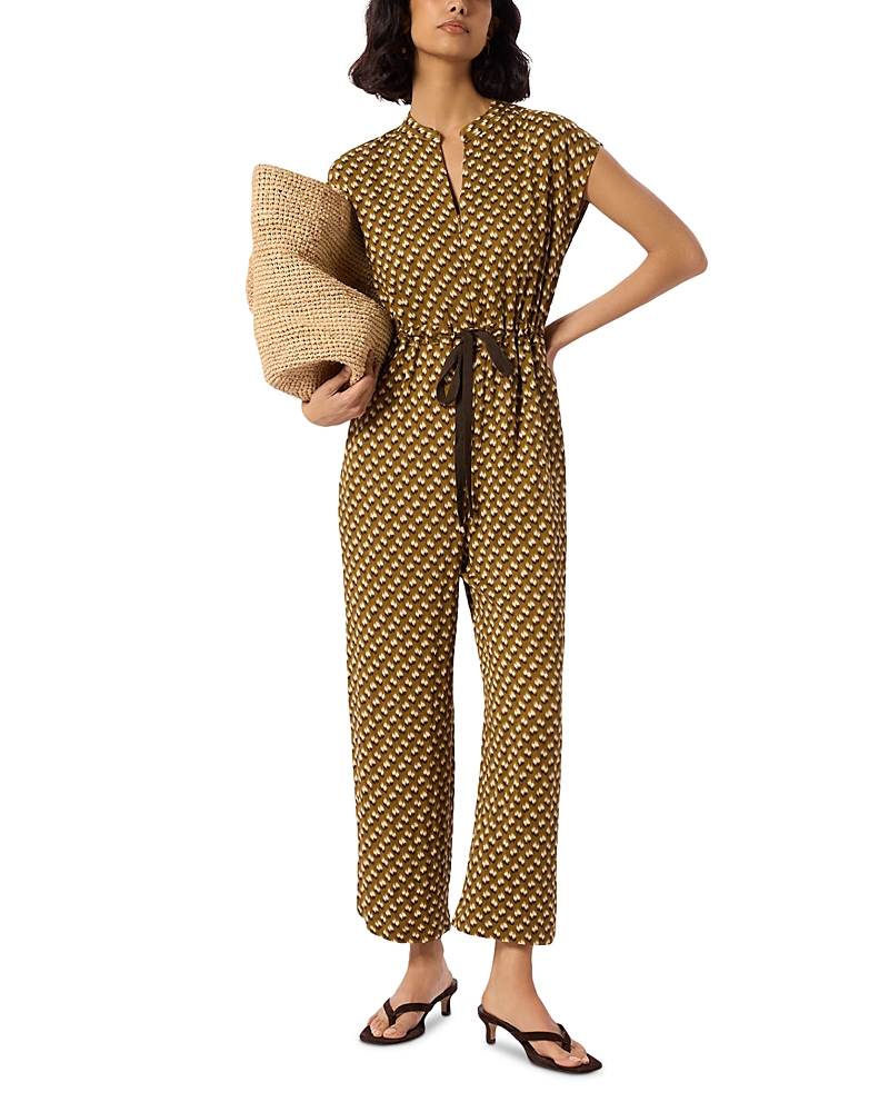Whistles Ikat Spot Sleeveless Jumpsuit