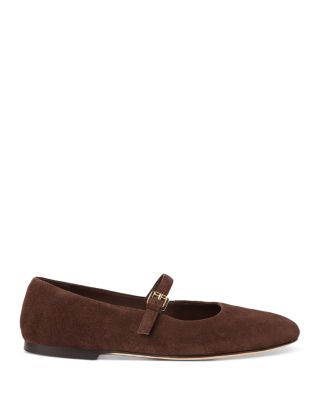 Women's Suede Mary Jane Ballet Flats