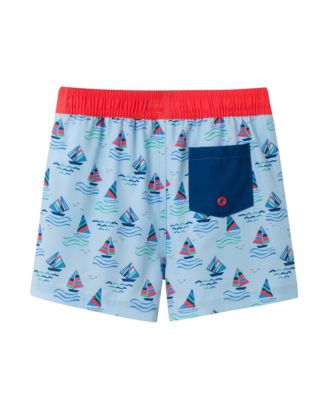  Checkered Beach Icon Swim Trunk - Little Kid