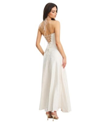  Raegan Jacquard Ruched Maxi Dress