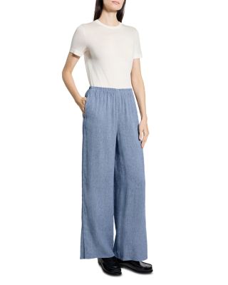 Split Hem Pull On Pants