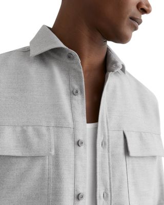 Regular Fit Grey Pocket Shirt