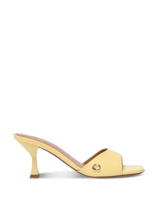 Women's Leather Heeled Mules