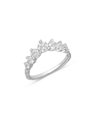 Luxe Collection Certified Lab Grown Diamond Contour Band in 14K White Gold, 1.0 tcw