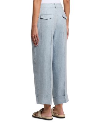 Cropped Darted Trousers