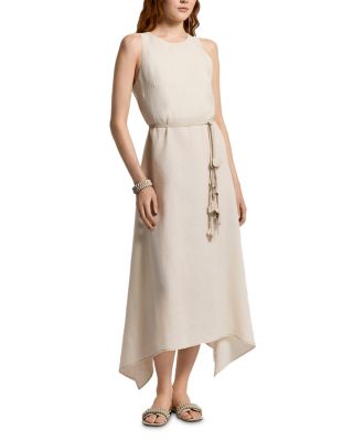 Long Sleeveless Round Neck Dress