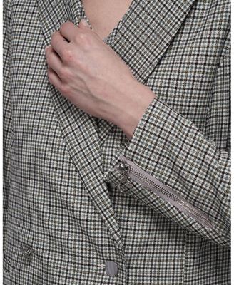  The Empower Zipper Double Breasted Blazer